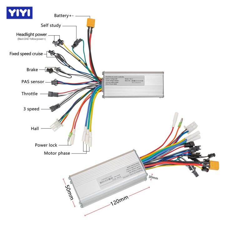 24V 36V 48V 350W 500W Brushless Controller for Electric Bike Electric