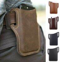 ◑✒❀ Men Phone Case Holster Cellphone Loop Holster Belt Waist Bag Props Leather Purse Phone Wallet Running Pouch Travel Camping Bags