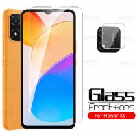 ❖❄ 2To1 Camera Tempered Glass For Honor X5 Screen Protector On HonorX5 4G 2022 6.5 Honer Xonor X5 X 5 Armor Protective Cover Film