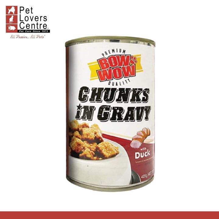 Bow Wow Dog Wet Canned Food Duck Chunks 405g (Expiration DateJanuary 1