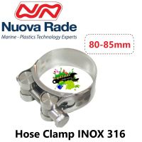 เข็มขัดรัดท่อ Heavy-Duty Hose Clamp INOX 316 80-85mm Nuova rade 10292