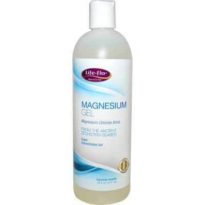 Life-flo Magnesium Gel 473ml Body Massage / Helps Sore Muscles / Skin Care