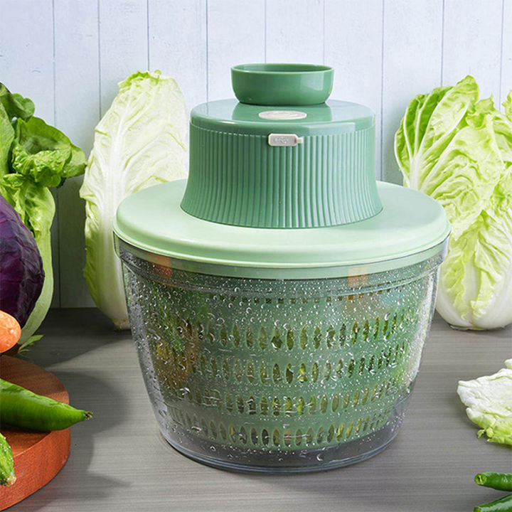 Salad Spinner Lettuce Vegetable Dryer Fruit Dehydrator Food Clean Drainer  Basket