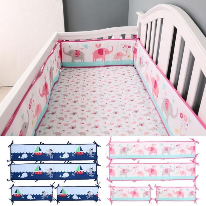 Crib railing outlet bumper