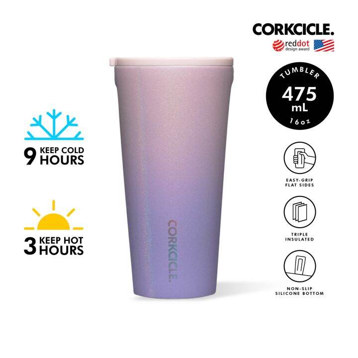 CORKCICLE แก้วสแตนเลสสูญญากาศ 3 ชั้น กักเก็บความเย็นได้นานถึง 9 ชม.