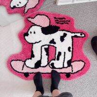 Tufted Dalmatian พรมปูพื้นห้องนั่งเล่นพรมนุ่ม Fluffy Mat ห้องนอน Cloakroom ชั้น Anti Slip Pad Aesthetic Home Nursery Decor