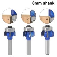 1pc 6mm 1/4 8 Shank Z4 มุมรอบ Router Bit R1 R2 R3 ตัดขอบงานไม้ Mill เครื่องตัดแบบคลาสสิกสำหรับไม้ 051-Z4