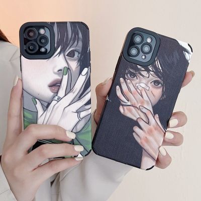 เคสโทรศัพท์มือถือ ซิลิโคน กันกระแทก ลายการ์ตูนอนิเมะเด็กผู้หญิงน่ารัก คุณภาพสูง สําหรับ iPhone X XS MAX XR 7 PLUS 8+ iPhone 11 12 13 PRO MAX