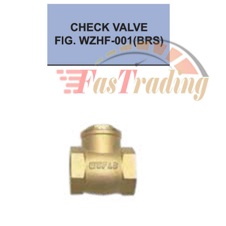 Weflo Brass Swing Check Valve 1” inch Fig. WZHF001 (Kuningan