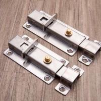 【LZ】 Stainless Steel Door Latch Automatic Spring Switch Door Lock Door Clasp Door Bolt Safety Slide Lock For Home Door Hardware