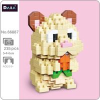 DAIA 66887 Animal Paradise World Hamster Mouse Carrot 3D Model DIY Mini Diamond Blocks Bricks Building Toy for Children no Box