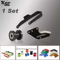 ஐ▧ Motorcycle Swingarm Protection Chain Slider Rear Cover Chain Protector Guard Guide Roller Wheel Guard Set Pit Dirt Bike Racing