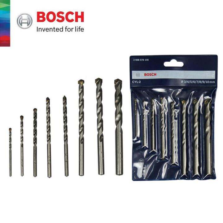Bosch Masonry Drill Bit Set 8pcs (3, 4, 5, 6, 7, 8, 9 & 10mm) 2 608 578