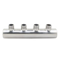 DN20 304สแตนเลส Water Way Manifold Water Manifolds สำหรับเหล็กทำความร้อนใต้พื้น