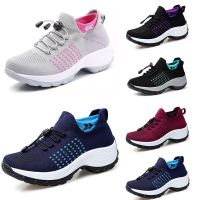 Women Walking Shoes Fashion Sock Sneakers Breathe Comfortable Nursing Shoes Women Sock Sneakers Platform Loafers Non-Slip