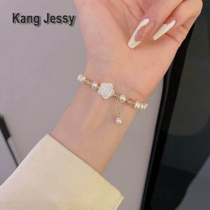 kang-jessy-สร้อยข้อมือมุกน้ำจืดบาร็อคหญิงออกแบบเฉพาะสร้อยข้อมือแฟนสาวอ่อนโยนสไตล์ฝรั่งเศสอารมณ์เครื่องประดับแฟชั่นย้อนยุค