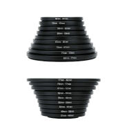 9 pcsset 37-82mm step up filter ring adapter set 37 49 52 55 58 62 67 72 77 82mm kit