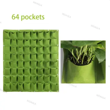 Wall Hanging Planting Bags 18/36/49/72 Pockets Green Grow Bag Planter  Vertical Garden Vegetable Living Garden Bag Flowers Supply