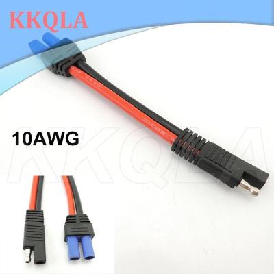 QKKQLA 10AWG Thick  EC5 Female Power Cord to SAE power Adapter connector Cable SAE Plug Copper Wire for car Battery Solar panel plug