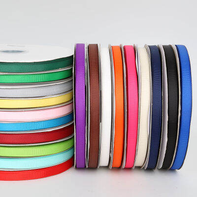 5หลา/ล็อต7/10/15/20/25/38มิลลิเมตรริบบิ้น Grosgrain สำหรับงานแต่งงานของตกแต่งงานปาร์ตี้ DIY ห่อของขวัญคริสต์มาสริบบิ้นเทป