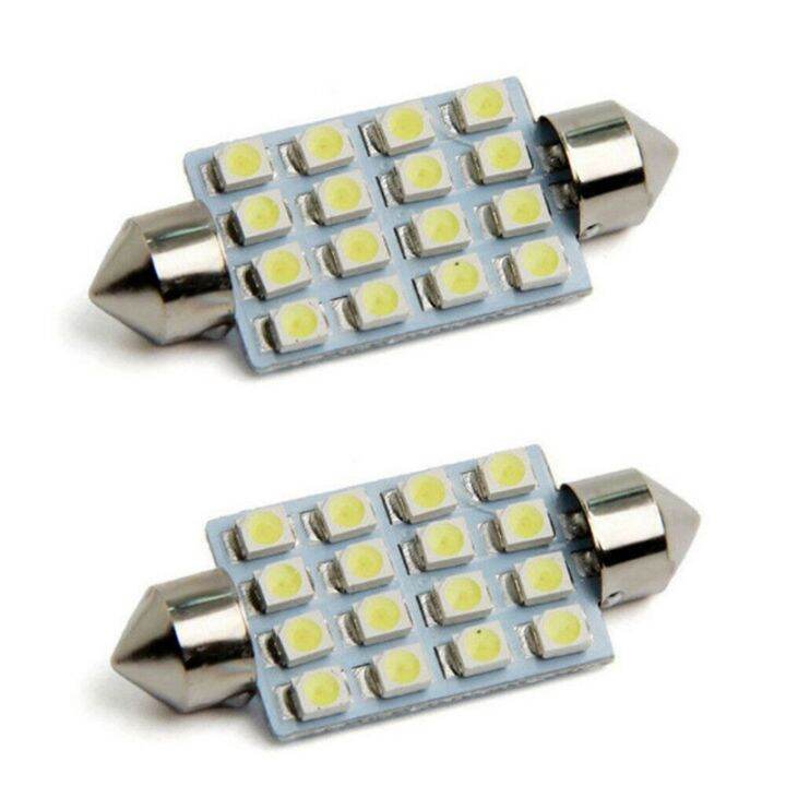 14x-white-led-car-interior-inside-light-dome-trunk-map-license-plate-lamp-bulbs