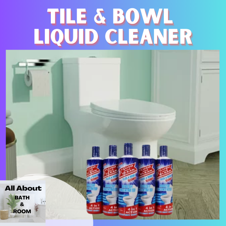 All About Bath & Room Flush and Clean Toilet Tile and Bowl Liquid