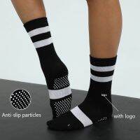 【YD】 New With Logo Pilates Socks Silicone Non-slip Wear-Resistant Lndoor