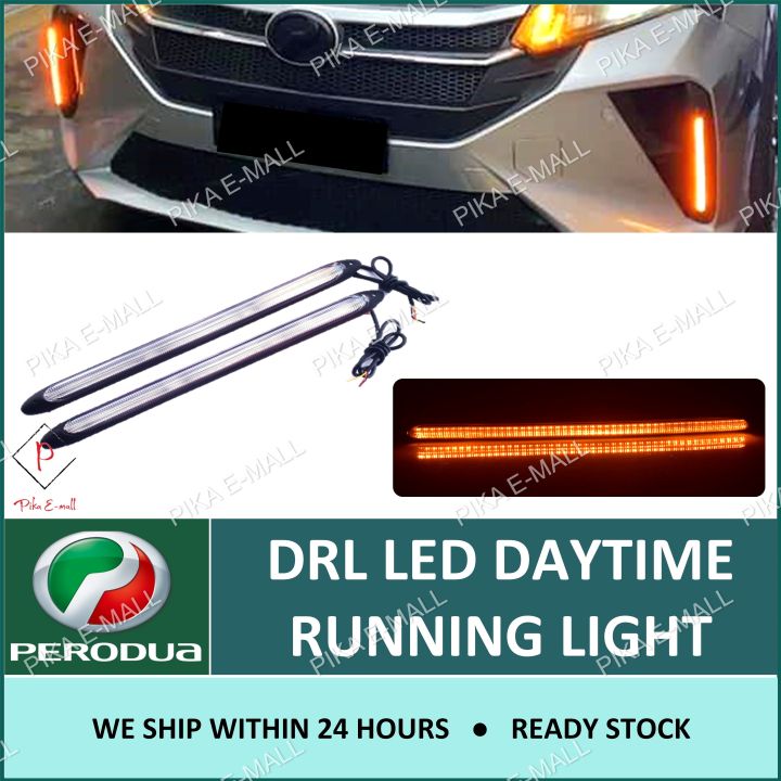 Perodua Myvi Facelift 12v Led Car Daytime Running Light Drl New Start