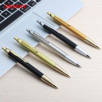 ✸❍✢ 1/15/PCS Ball Pen Press Style Commercial Metal Ballpoint Pens For School Office Core Automatic Ballpoint Pen Ink Black Blue