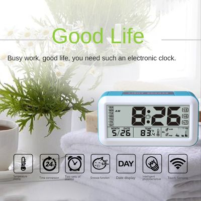 Alarm Clock Display Screen Alarm Clock Light Sensor Bedside Alarm Clock Snooze Function Alarm Clock