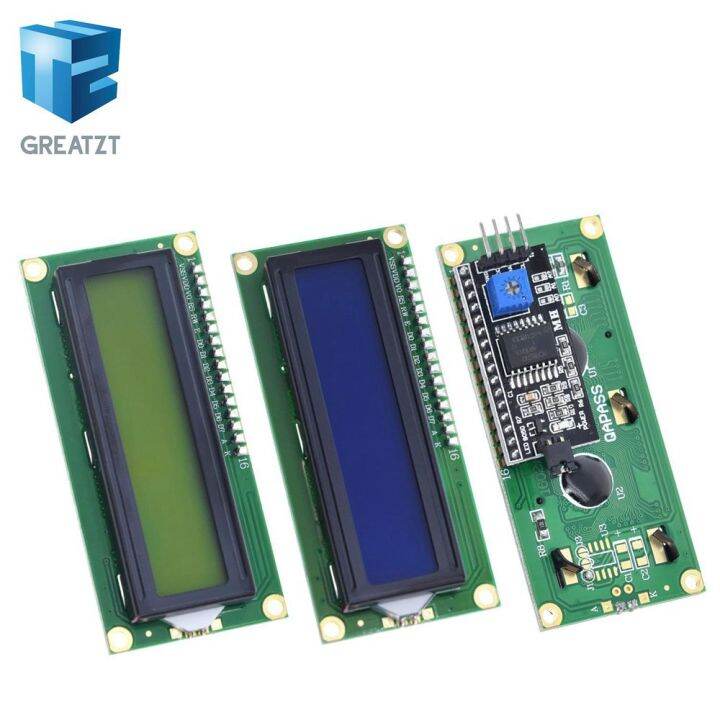 new-hot-baoqingli0370336-greatzt-หน้าจอโมดูล-lcd-สีฟ้าสีเขียว-iic-i2c-1602สำหรับ-arduino-1602-lcd-uno-r3-mega2560-lcd1602