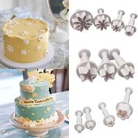 Mini Star Flower Plunger Cutter Fondant Biscuit Embossed Stamp Mold Cookies Cutter Diy Cookie Tool Cake Baking Decorating Tool