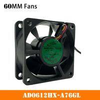 สำหรับ ADDA AD0612HX-A76GL พัดลม60Mm DC 12V 60X60x25mm 0.23A 3ตะกั่วสายอินเวอร์เตอร์พีซีพัดลมทำความเย็นเคสซีพียู