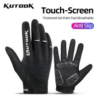 KUTOOK MTB Gloves Sports Cycling Gloves Mountain Bike Full Finger Outdoor Fishing Hiking Gloves Touch Screen Gym Gloves