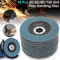 ✲ 10PCS 125mm Professional Flap Discs 5 Inch Sanding Discs 40/60/80/120 Grit Grinding Polishing Wheels Blades For Angle Grinder