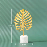 2021Nordic Creative Home Decoration Golden Ginkgo Leaves Living Room Bedroom Ornament Metal Crafts Office Decor