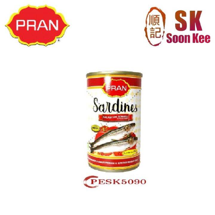 Pran Brand Sardines In Tomato Sauce 155gm (Easy Open) | Lazada