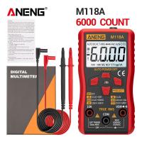 【Worth-Buy】 Madi Traders M118A Digital Mini Multimeter Tester Auto Mmultimetro True Rms Tranistor Meter พร้อม NCV Data Hold 6000นับไฟฉาย