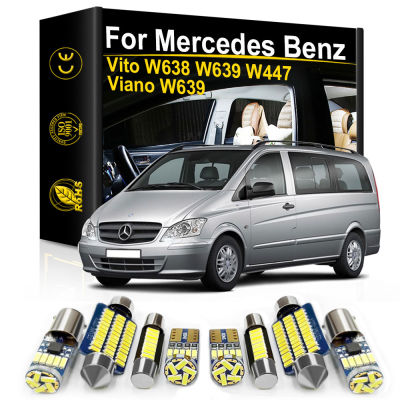 สำหรับ Mercedes Benz Viano Vito W638 W639 W447 1996-2012 2013 2014 2015 2016 2017 2018 ภายในรถ LED Light Canbus หลอดไฟในร่ม-Laojie