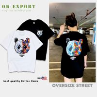 เสื้อยืดแพนด้า เสื้อยืดลายยอดฮิต Panda - OverSize เนื้อคอตตอน พร้อมส่ง️ใส่คู่ใส่เดียวก็เท่