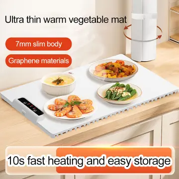  Electric Warming Tray with Adjustable Temperature, 2024 New  Upgrade Electric Heating Tray, Foldable Food Warmer Fast Heating, Electric  Warming Hot Plate Trays for Buffets Party to Keep Food Warm: Home 