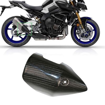 ✱ For Yamaha MT10 MT 10 MT-10 2016 2017 2018 Motorcycle 3K Carbon Fiber Exhaust Muffler Pipe Heat Shield Guard Cover