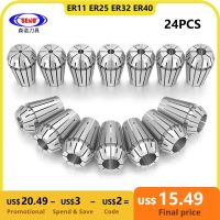 SENO 1Set ER Collet Chuck Spring Collet Chuck 0.015 / 0.008mm สําหรับ CNC Milling เครื่องมือ ผู้ถือเครื่องแกะสลักเครื่องกลึง ER11 ER16 ER20