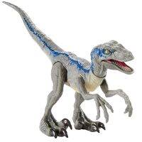 Velociraptor สีฟ้า Echo ไดโนเสาร์ของเล่นของเล่นคลาสสิกสำหรับเด็กสัตว์รุ่นที่สามารถเคลื่อนย้ายขากรรไกรรูปการกระทำโดยไม่ต้องกล่องขายปลีก