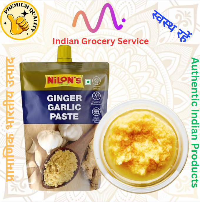 กระเทียมและขิงแบบเข้มข้น (Ginger & Garlic Paste) Nilon Ginger & Garlic Paste (200 กรัม / Grams