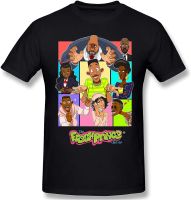 VPINSOU The Fresh Prince of Bel-Air Men Cotton Short Sleeve Black