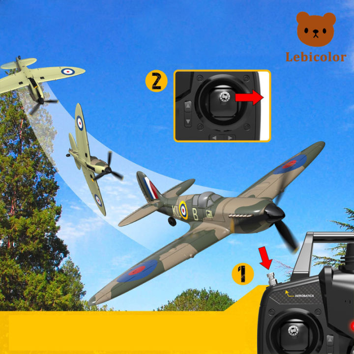 เครื่องบิน-rc-bf109-2-4ghz-4ch-400mm-ช่วงปีกคงที่ระบบไจโร6เพลาหนึ่งปุ่มสำหรับ761-11rtf-มือใหม่สำหรับเด็ก