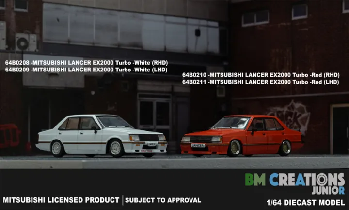 Modèle Réduit Mitsubishi Lancer EX2000 Blanc - 1/64 - Collection Voiture Miniature Diecast - JKM