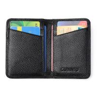 Genuine Leather Anti RFID Card Protection Mens Card Holder Blocking Wallet Slim Purse For Credit Cards Case Money Bag Card Holders