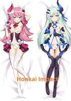 Dakimakura อะนิเมะปลอกหมอน Honkai ผลกระทบขนาดชีวิตสองด้านพิมพ์ร่างกายปลอกหมอนของขวัญสามารถปรับแต่ง